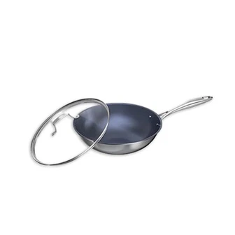 Titanium Trimetallic Wok 34cm