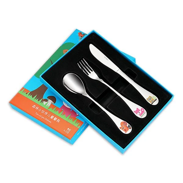 RVS kinderset in geschenkdoos