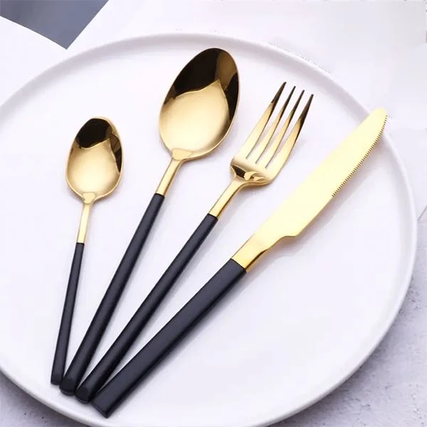 Roestvrijstalen servies met PVD-coating